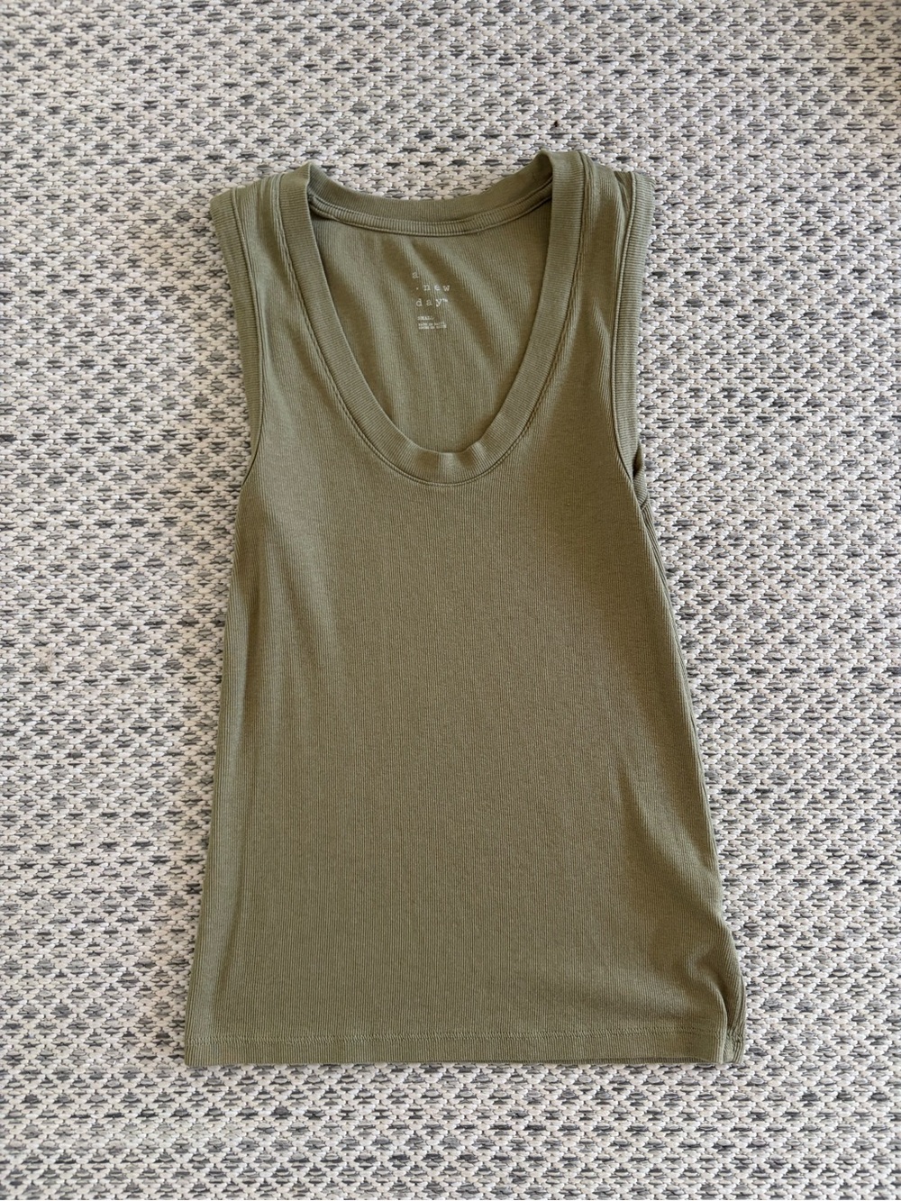 a new day Olive Green Scoop Neck Tank Top